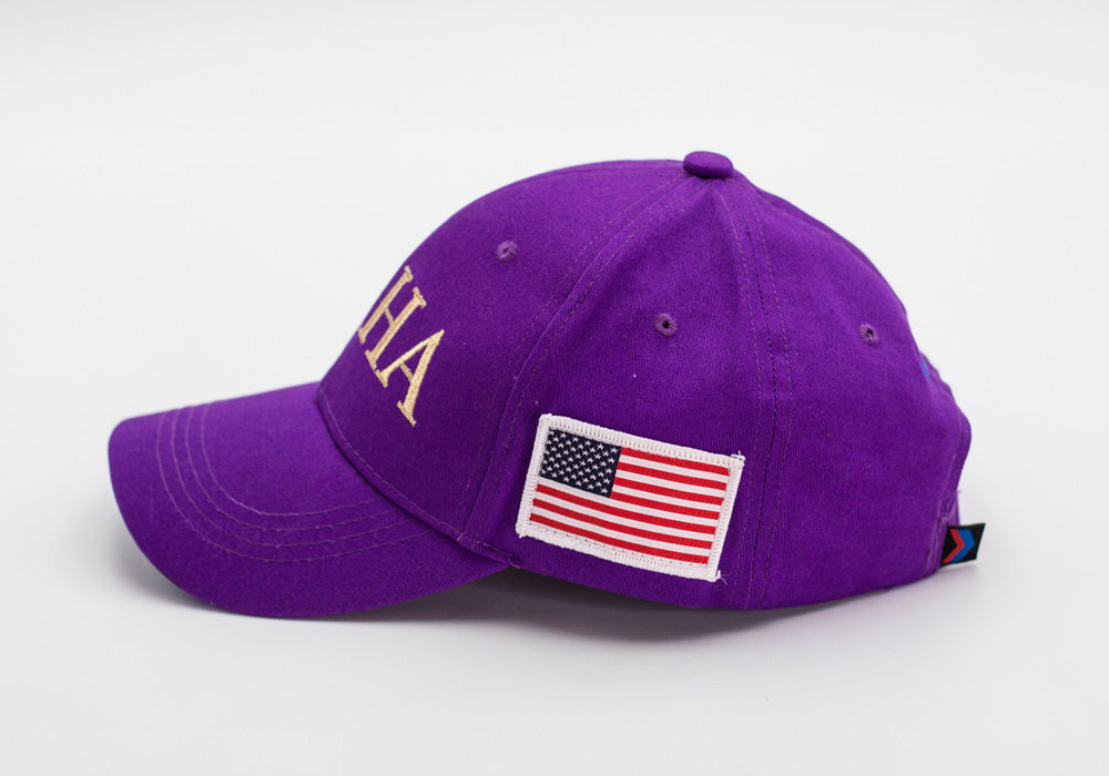 Babyhug Baseball Cap with Text Print - Purple