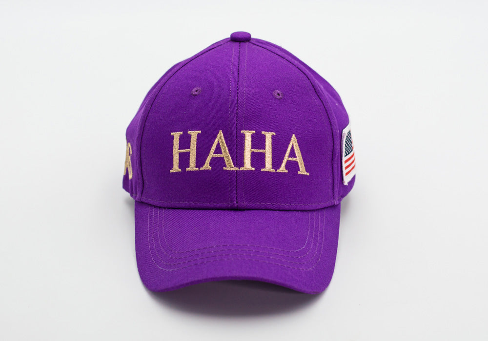 HAHA 46, Purple Logo Baseball Cap