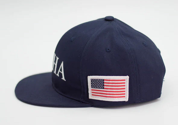 HAHA 46, Navy Logo Baseball Cap
