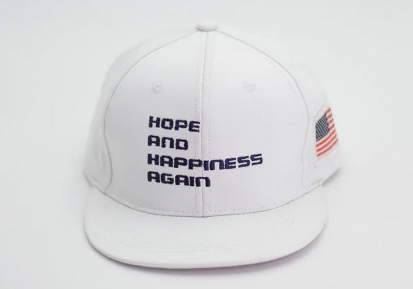 HOPE 46, White Slogan Baseball Cap